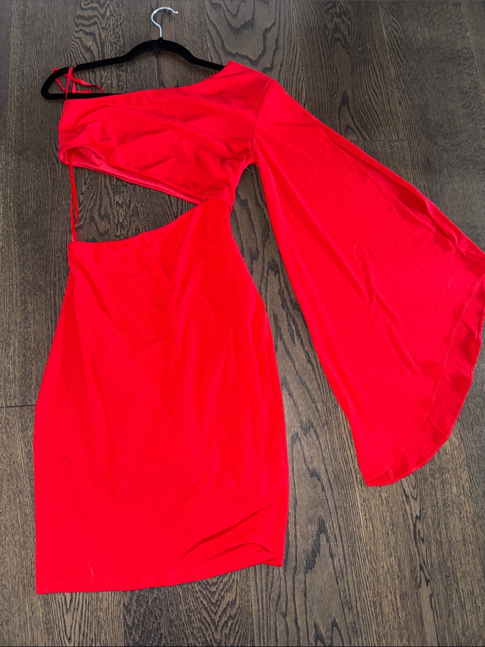 ALEXIA ADMOR | Reese One Shoulder Dress | bright red NWT XS - Picture 2 of 12